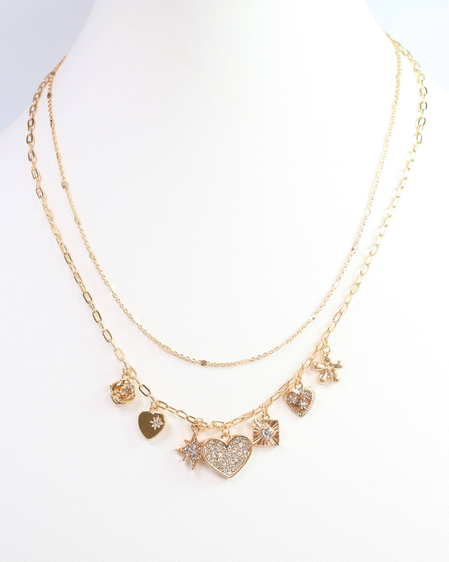 Della Charm Necklace Gold