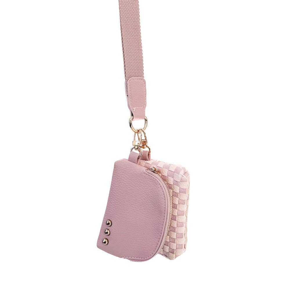 Wonderlust Woven Dual Pouch Wristlet Wholesale