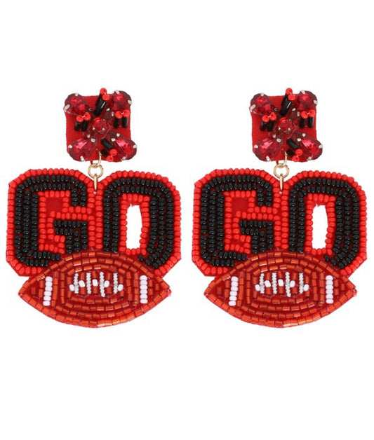 Go Football Earrings